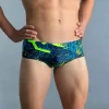 MAILLOT DE BAIN NATATION HOMME BANDEAU 900 KOLI VERT