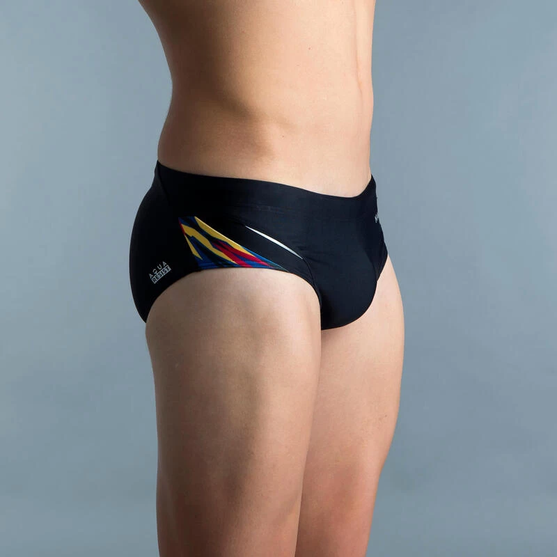 MAILLOT DE BAIN NATATION HOMME SLIP 900 YOKE PRINT KAL ROUGE 3 MAILLOT DE BAIN NATATION HOMME SLIP 900 YOKE PRINT KAL ROUGE – Image 3