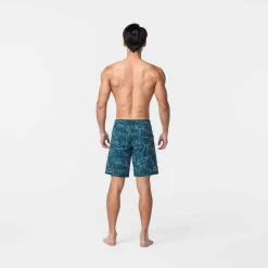 Short De Bain Natation Homme - Swimshort 100 Long - Bana Turquoise Bleu Marine -Aquasport Soldes maillot de bain natation homme swimshort 100 long tex kaki 6