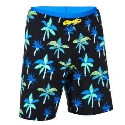 Maillot De Bain Short Natation Garçon - 100 Long - Palmi Noir -Aquasport Soldes maillot de bain short natation garcon 100 long tex bleu 6