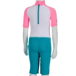 Combinaison De Natation Anti UV Bébé / Enfant Manches Courtes Rose Imprimé 9 Combinaison De Natation Anti UV Bébé / Enfant Manches Courtes Rose Imprimé -Aquasport Soldes maillot de bain shorty anti uv bebe manches courtes blanc bleu et rose imprime 2