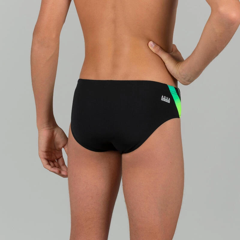 MAILLOT DE BAIN SLIP NATATION GARCON 900 YOKE GRAD VERT 3 MAILLOT DE BAIN SLIP NATATION GARCON 900 YOKE GRAD VERT – Image 3