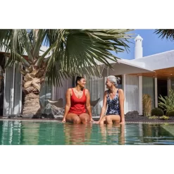 Aquasport Soldes -Aquasport Soldes maillot de bain tankini aquagym femme lily rouge 1