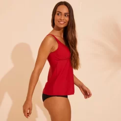 Maillot De Bain Tankini Aquagym Femme Lily Rouge -Aquasport Soldes maillot de bain tankini aquagym femme lily rouge 4