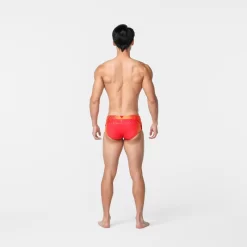 MAILLOT NATATION HOMME SLIP BANDEAU 900 BALEO ROUGE ORANGE -Aquasport Soldes maillot natation homme slip bandeau 900 baleo rouge orange 5