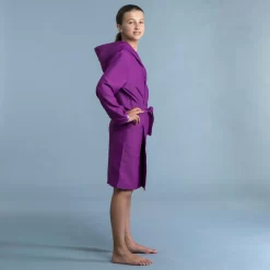 PEIGNOIR DE BAIN ENFANT COMPACT VIOLET -Aquasport Soldes peignoir de bain enfant compact violet 2