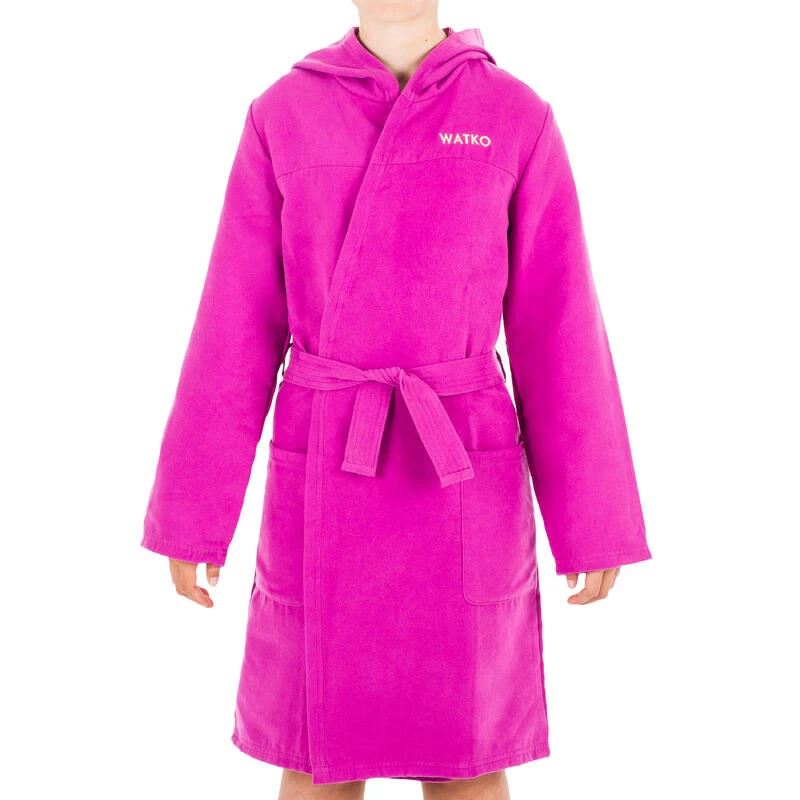 Peignoir De Bain Enfant Microfibre Compact Violet 2 Peignoir De Bain Enfant Microfibre Compact Violet – Image 2
