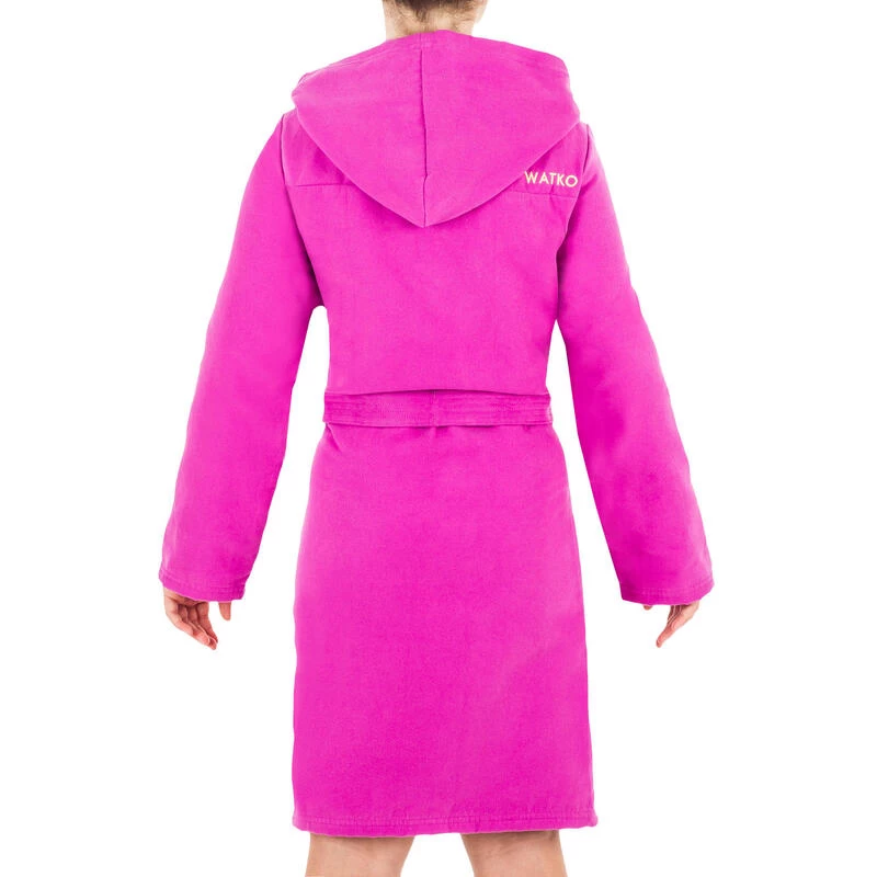 Peignoir De Bain Enfant Microfibre Compact Violet 4 Peignoir De Bain Enfant Microfibre Compact Violet – Image 4