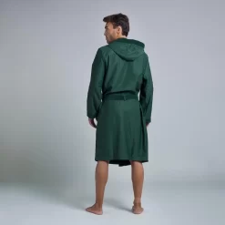PEIGNOIR DE BAIN HOMME COMPACT VERT KAKI -Aquasport Soldes peignoir de bain homme compact vert kaki 3