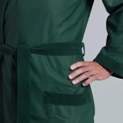 PEIGNOIR DE BAIN HOMME COMPACT VERT KAKI -Aquasport Soldes peignoir de bain homme compact vert kaki 5