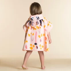 Poncho De Bain Coton Bébé - Girafe Blanc Rose -Aquasport Soldes poncho de bain coton bebe girafe blanc rose 3
