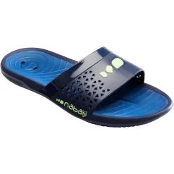 Sandale Claquette Piscine Homme SLAP 500 PLUS Bleu -Aquasport Soldes sandale claquette piscine homme slap 500 plus bleu 5