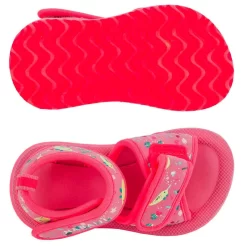 Chaussure Sandale Natation Bébé Enfant Rose -Aquasport Soldes sandales natation bebe rose imprime flamingo 3