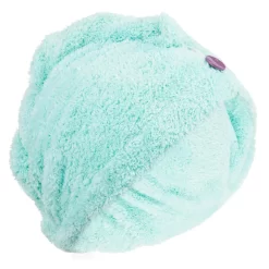 Serviette De Bain Microfibre Douce Pour Cheveux Vert Clair