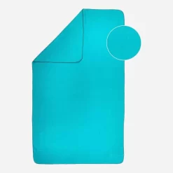 Serviette De Bain Microfibre Ă Rayures Bleu Taille XL 110 X 175 Cm