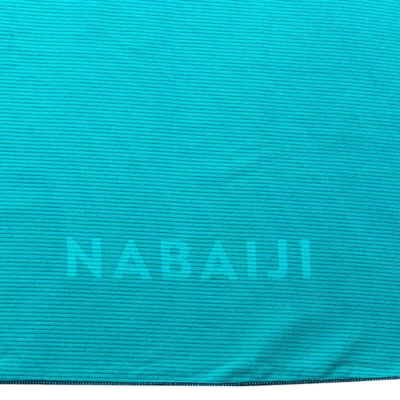 Serviette De Bain Microfibre à Rayures Bleu Taille XL 110 X 175 Cm 4 Serviette De Bain Microfibre à Rayures Bleu Taille XL 110 X 175 Cm – Image 4