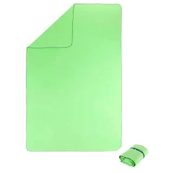 Serviette Microfibre Verte Fluo Ultra Compacte Taille XL 110 X 175 Cm