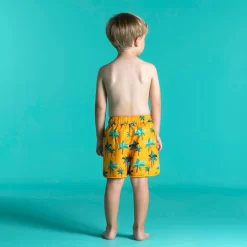 Short De Bain Bébé / Enfant Jaune Imprimé Palmiers -Aquasport Soldes short de bain bebe enfant jaune imprime palmiers 2