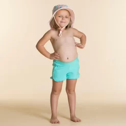 Short De Bain Bébé / Enfant Vert Menthe -Aquasport Soldes short de bain bebe enfant vert menthe 2
