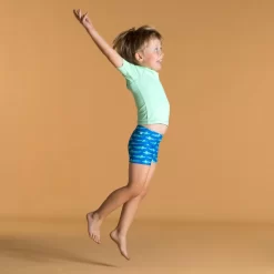 T-shirt Anti UV Bébé Manches Courtes Vert Clair -Aquasport Soldes t shirt anti uv bebe manches courtes vert clair 4