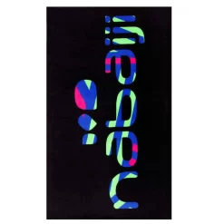 Une Serviette Coton Logo Grafic Noire Taille 90 X 160 Cm -Aquasport Soldes une serviette coton logo grafic noire taille 90 x 160 cm 2